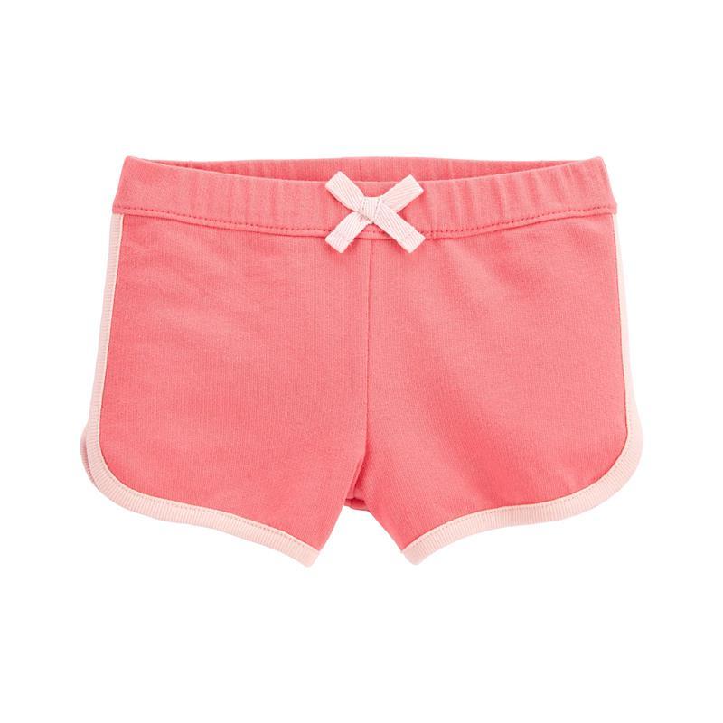Carters - Baby Girl Pull-On Shorts, Pink Image 1
