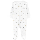 Carters - Baby Neutral Characters 2-Way Zip Cotton Sleep & Play, White Image 1