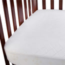 Carter's Cotton Fitted Quilted Crib Pad, White Image 2