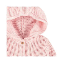 Carter's Hooded Neck Long Sleeve Cardigan Pink Image 3