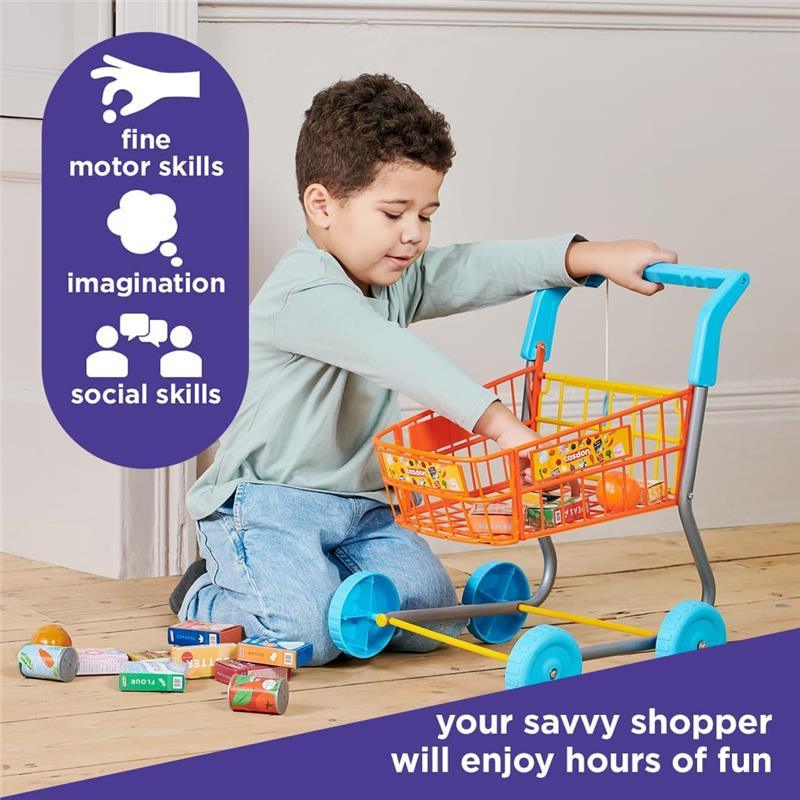 Casdon - Colourful Toy Shopping Trolley for Children Aged 3 plus  Image 6
