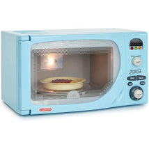 Casdon - DeLonghi Microwave Toy Replica for Children Aged 3 plus, With Flashing LED, Sounds and More, Blue  Image 1