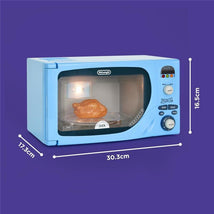 Casdon - DeLonghi Microwave Toy Replica for Children Aged 3 plus, With Flashing LED, Sounds and More, Blue  Image 2