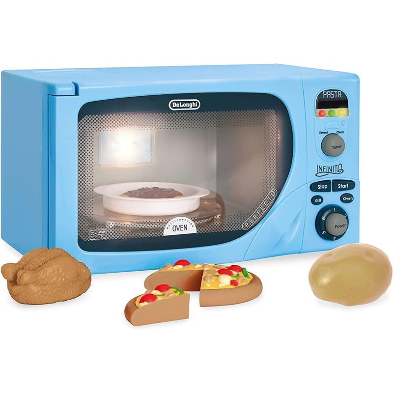 Casdon - DeLonghi Microwave Toy Replica for Children Aged 3 plus, With Flashing LED, Sounds and More, Blue  Image 7