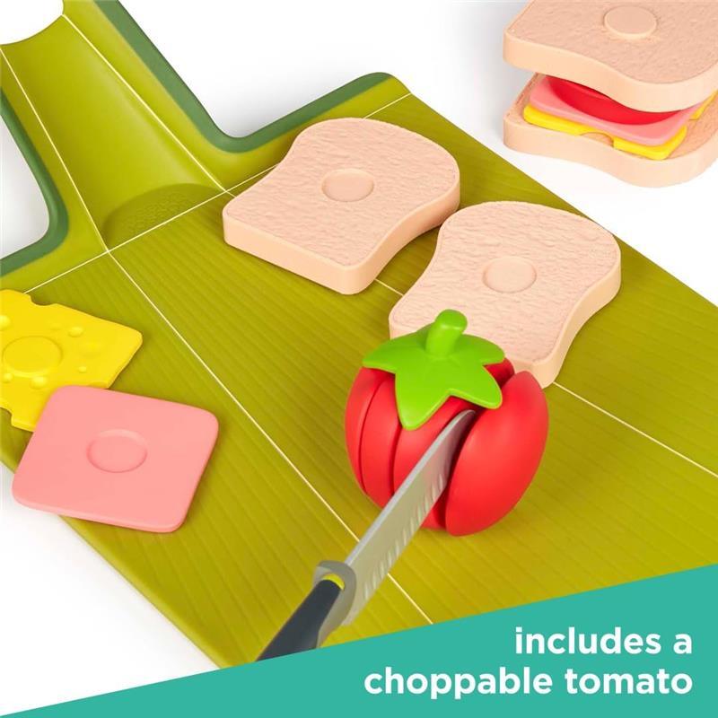 Casdon - Joseph Joseph GoEat Toy Lunch Prep Set for Children Aged 2 Years and Up, with Choppable Food Image 6