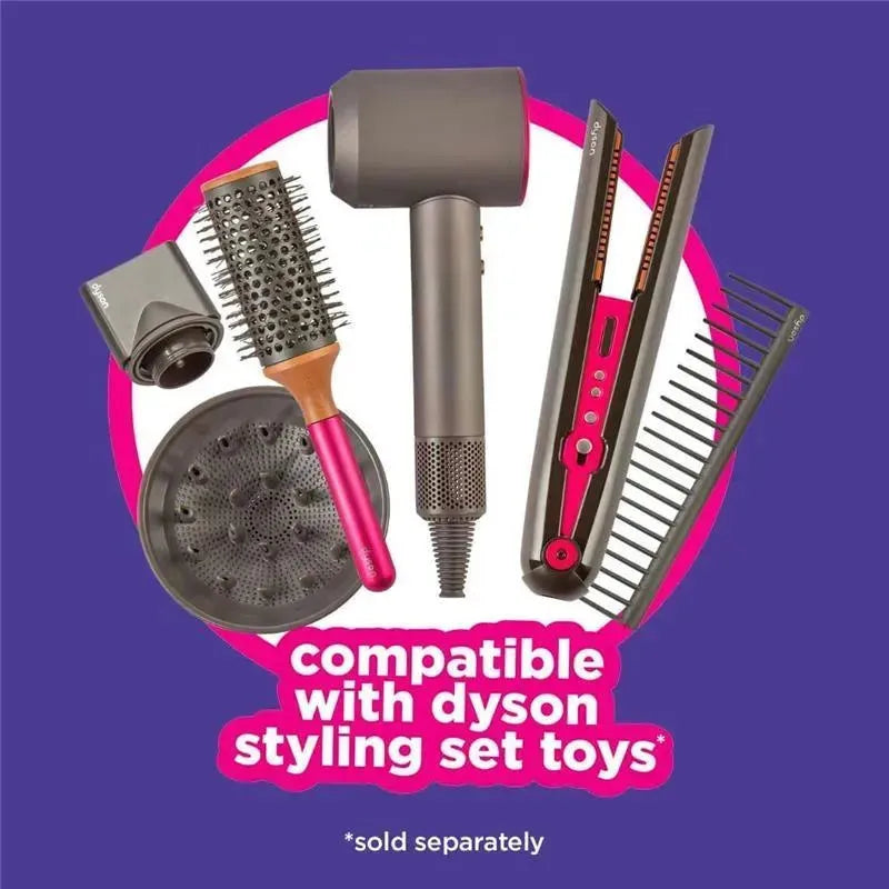 Casdon - Ultimate Styling Case with LightUp Mirror, Style Book, and Hair Accessories. Playset for Children Aged 3 plus Image 5