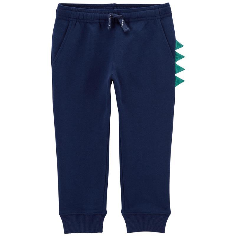 Carter's - Baby Boy Dinosaur French Terry Joggers, Navy Image 1