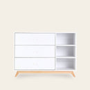 Central Park 3-Drawer, Two Shelf Nursery Dresser