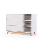 Central Park 3-Drawer, Two Shelf Nursery Dresser