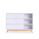 Central Park 3-Drawer, Two Shelf Nursery Dresser