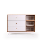 Central Park 3-Drawer, Two Shelf Nursery Dresser