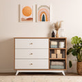 Central Park 3-Drawer, Two Shelf Nursery Dresser