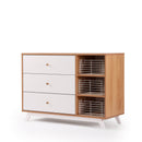 Central Park 3-Drawer, Two Shelf Nursery Dresser