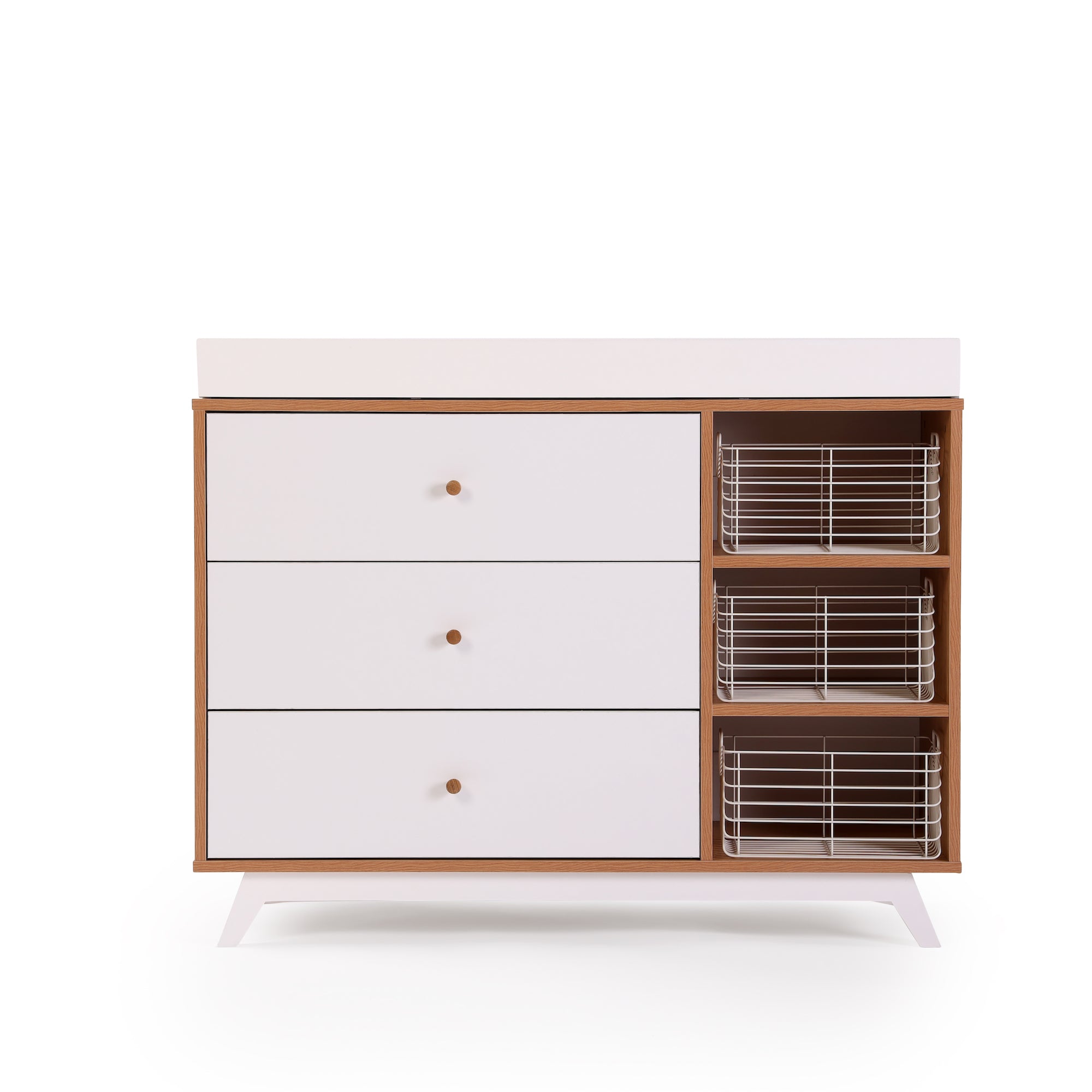 Central Park 3-Drawer, Two Shelf Nursery Dresser