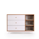 Central Park 3-Drawer, Two Shelf Nursery Dresser