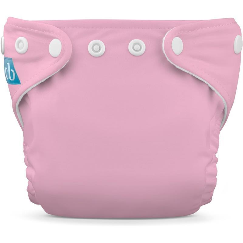 Charlie Banana - 1 Pack - Reusable Cloth Diaper Newborn - Baby Pink Image 1