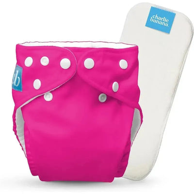 Charlie Banana - Hot Pink Reusable Cloth Diaper One Size Image 1