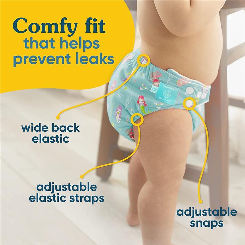 Charlie Banana - Mermaid Jade Baby Washable and Reusable Cloth Diapers Image 7