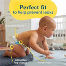 Charlie Banana - Reusable Washable Cloth Diaper, Adjustable One Size, The Whale on White Image 4