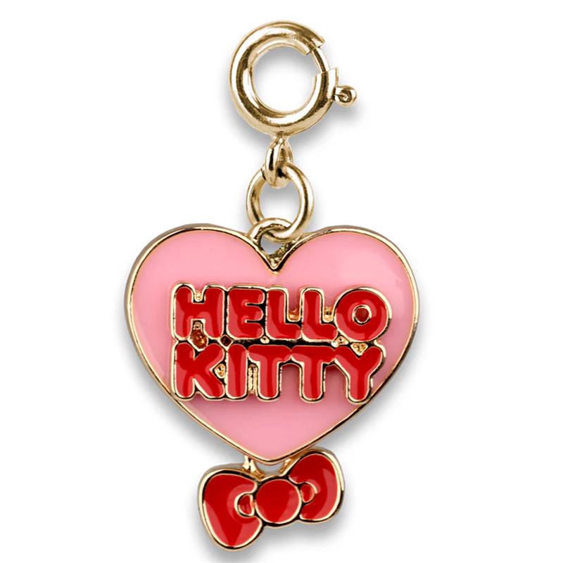 Charm It! - Gold Classic Hello Kitty Heart Charm Image 1
