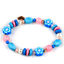 Charm It! - Gold Stitch Stretch Bead Bracelet Image 1