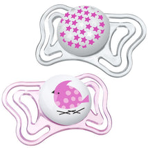 Chicco - 2 Pk Physioforma Light Day & Night Orthodontic Pacifier Pink, 0/6M Image 1