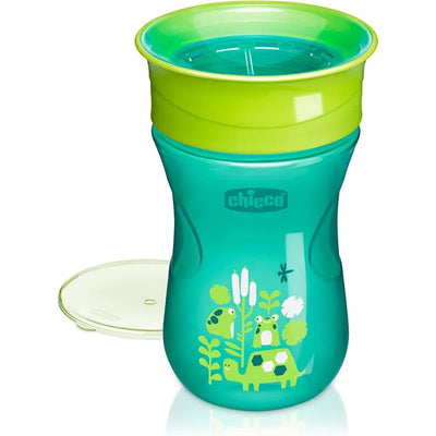 Chicco - 360° Spoutless Rim Trainer Sippy Cup 9M+ | Green Image 1