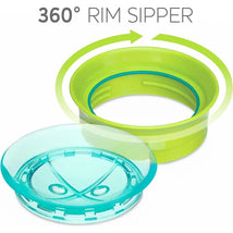 Chicco - 360° Spoutless Rim Trainer Sippy Cup 9M+ | Green Image 2