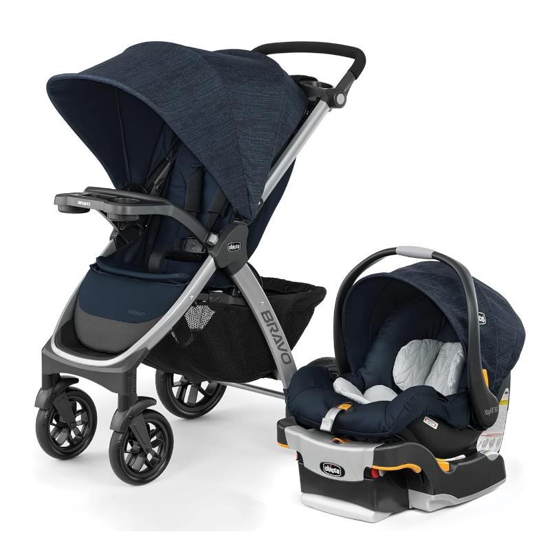 Chicco - Bravo 3-in-1 Quick Fold Travel System, Brooklyn Image 1