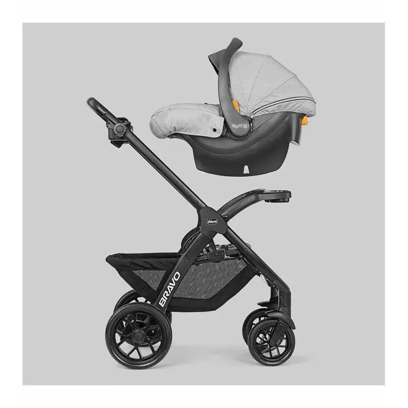 Chicco Bravo LE Trio Travel System, Driftwood - Main Image