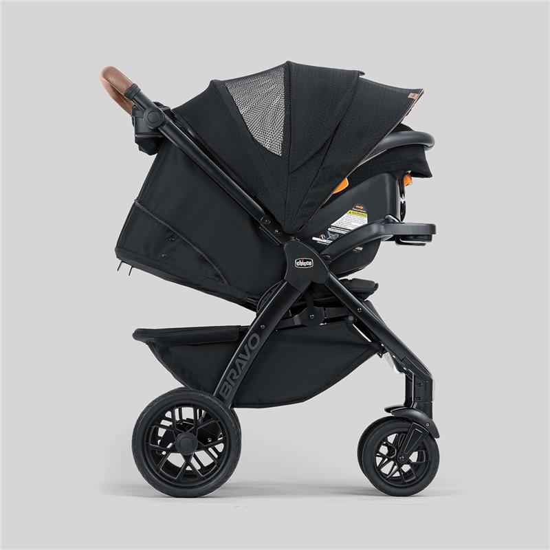 Chicco - Bravo Primo ClearTex Trio Travel System, Somerset/Black Image 8