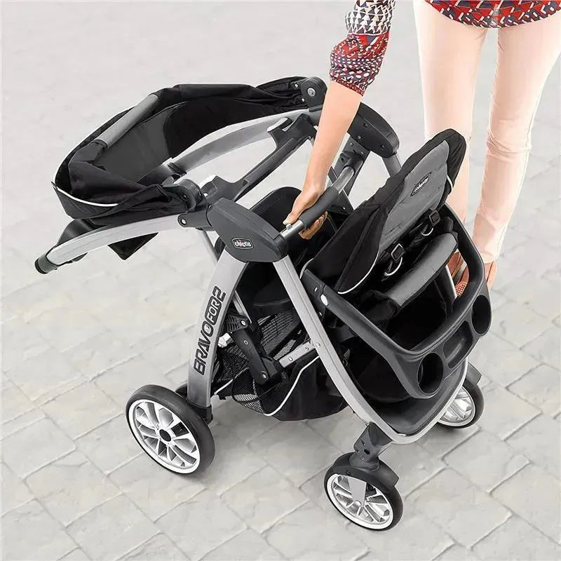 chicco bravo for 2 double stroller Chicco BravoFor2 Standing/Sitting Double Stroller, Iron