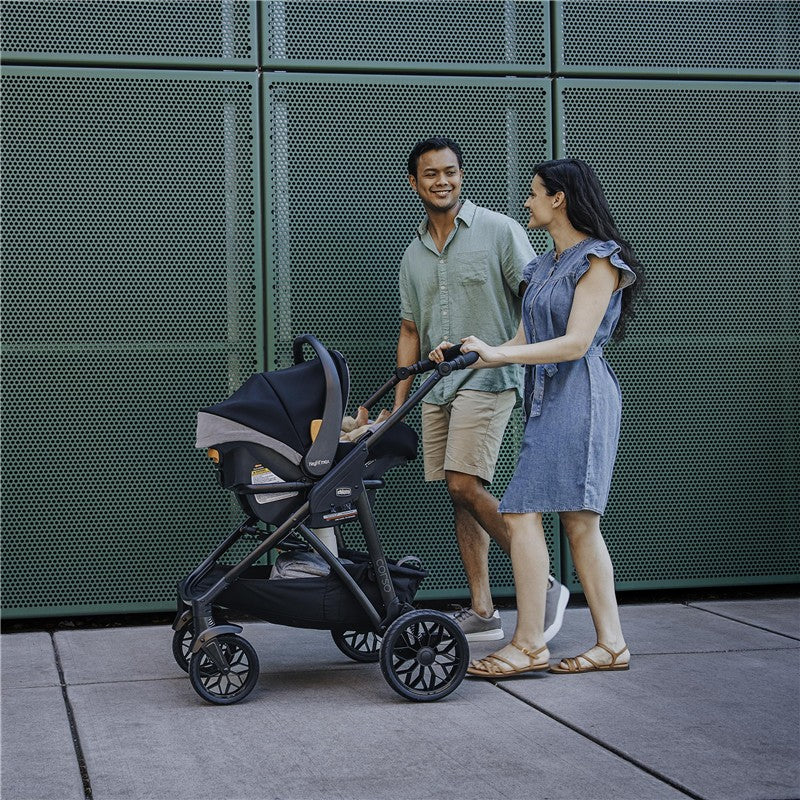 Chicco Corso LE ClearTex Modular Travel System with Corso LE Stroller & KeyFit Max ClearTex Infant Car Seat and Base, Canyon Image 3