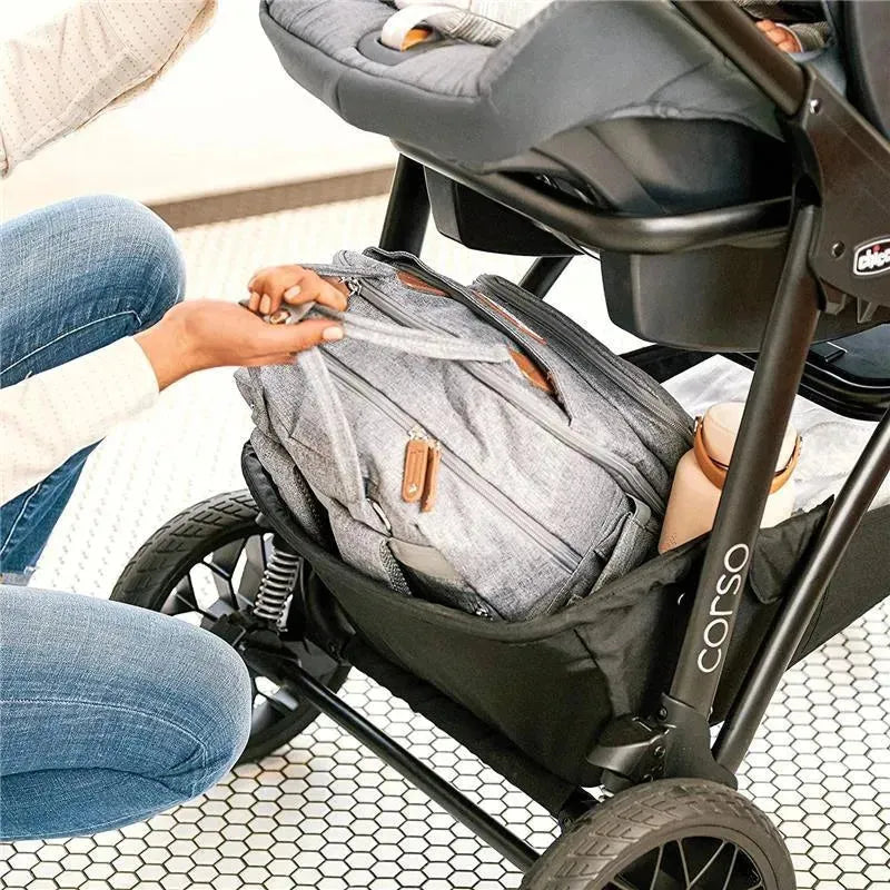 Chicco Corso Le Modular Quick-Fold Stroller, Chicco Corso Stroller, Black - Studio Image 4