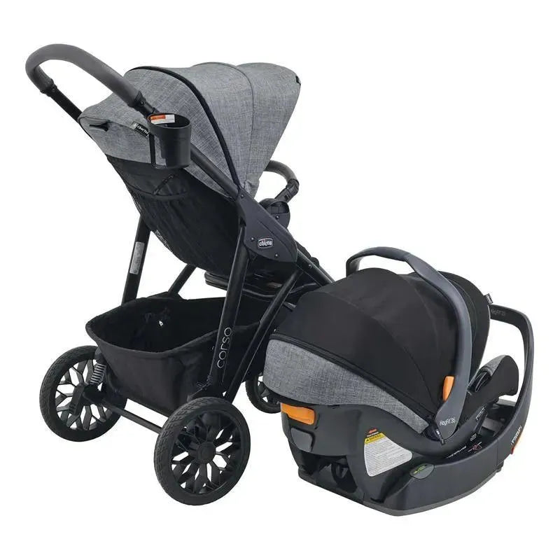 chicco 3 in 1 stroller Chicco Corso Primo ClearTex Travel System Aspen