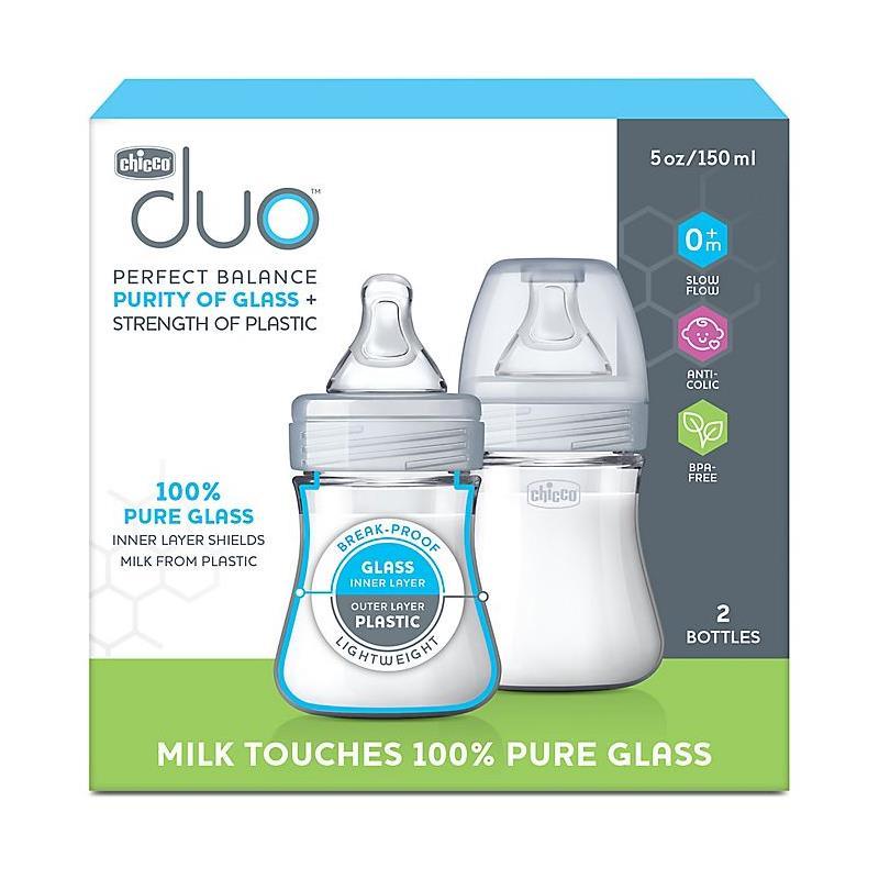 Chicco - Duo 5Oz 2Pk Hybrid Baby Bottles  Image 8