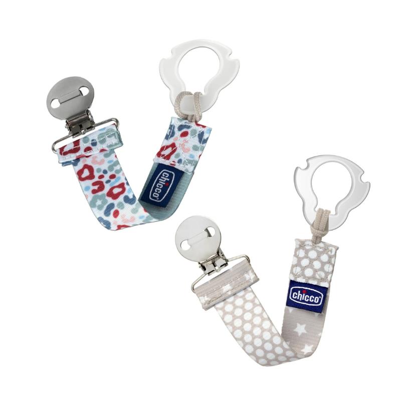 Chicco Feeding - Fashion Pacifier Clip, Multicolor Image 3
