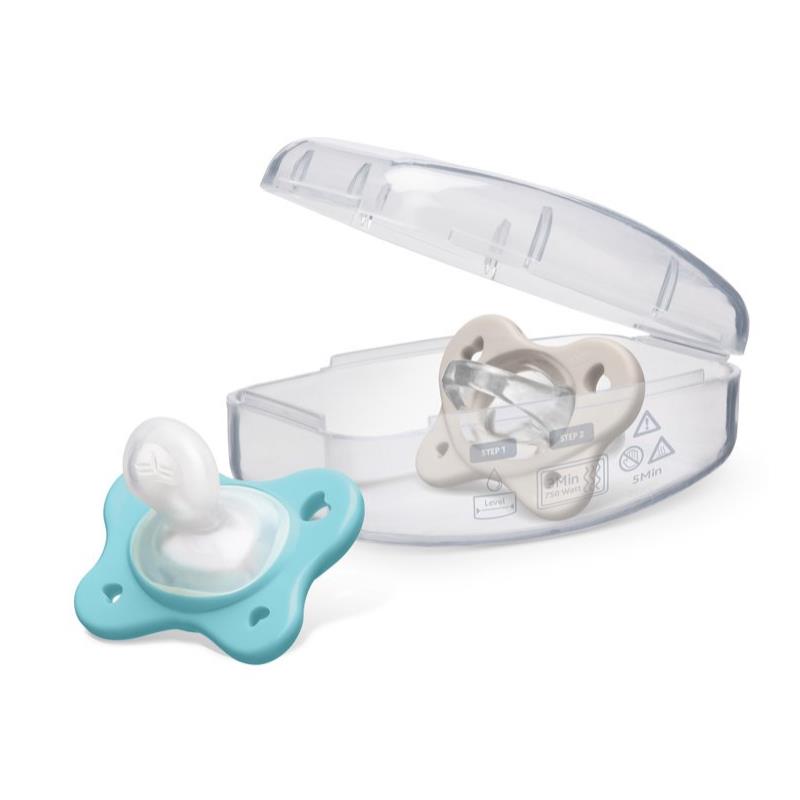 Chicco Feeding - Physioforma Dual Soft Pacifier Pearl/Sky 2-6M, 2Pk Image 7