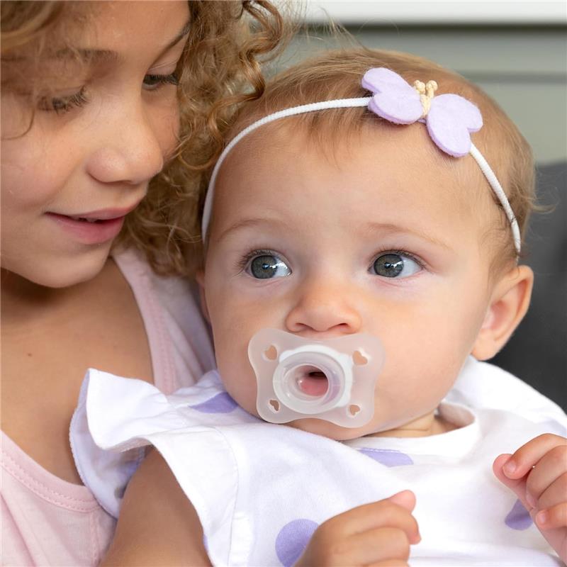 Chicco Feeding - Physioforma Mini Orthodontic Pacifier 2Pk, Clear  Image 6