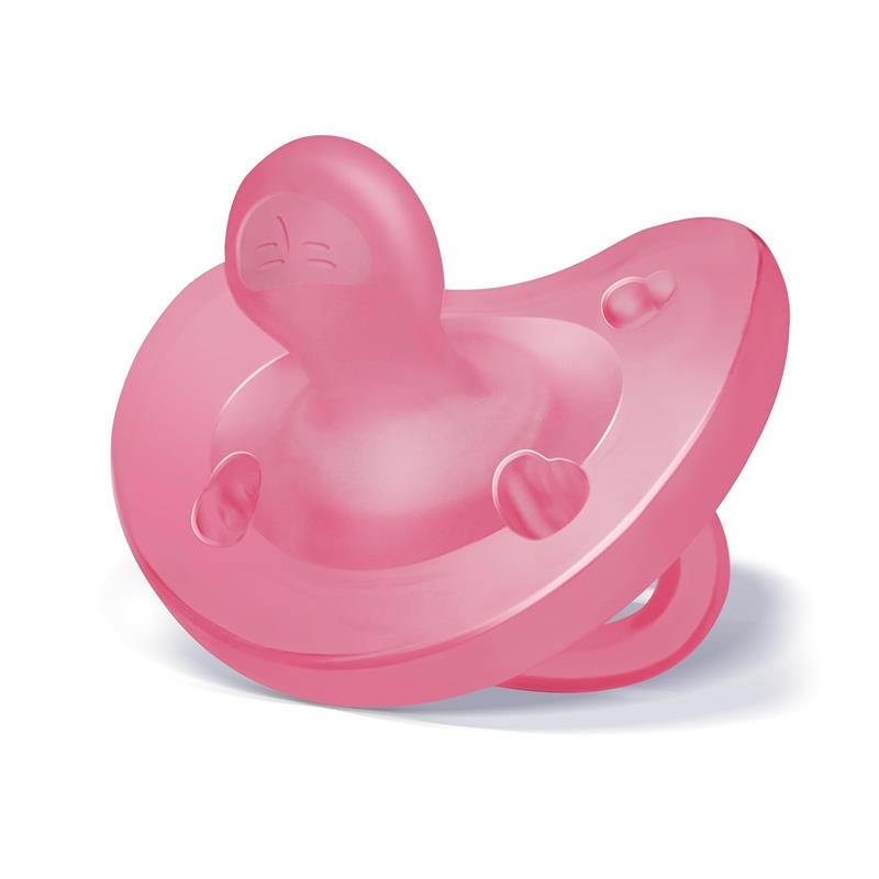 Chicco Feeding - Physioforma Orthodontic Silicone Pacifier Pink 6-16M, 2Pk Image 2