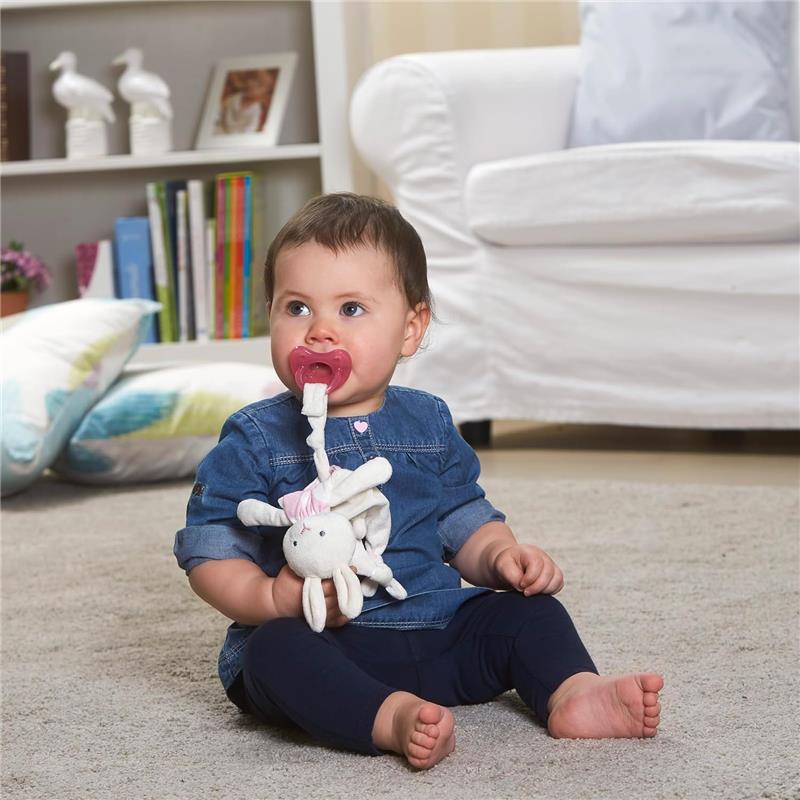 Chicco Feeding - Physioforma Orthodontic Silicone Pacifier Pink 6-16M, 2Pk Image 5