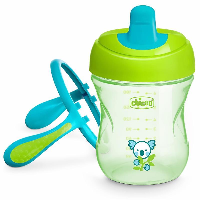Chicco Feeding Semi-Soft Spout Trainer Sippy Cup 6M+ | Green Image 3