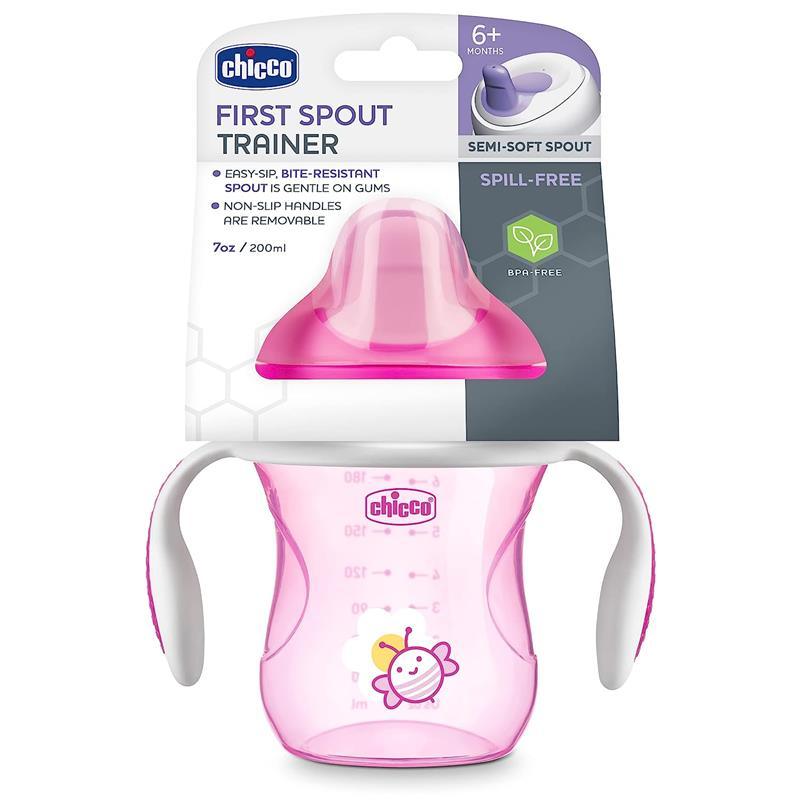 Chicco Feeding Semi-Soft Spout Trainer Sippy Cup 6M+ | Pink Image 2