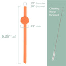 Chicco Feeding - Silicone Straws Variety Pack (6Pcs) Image 6