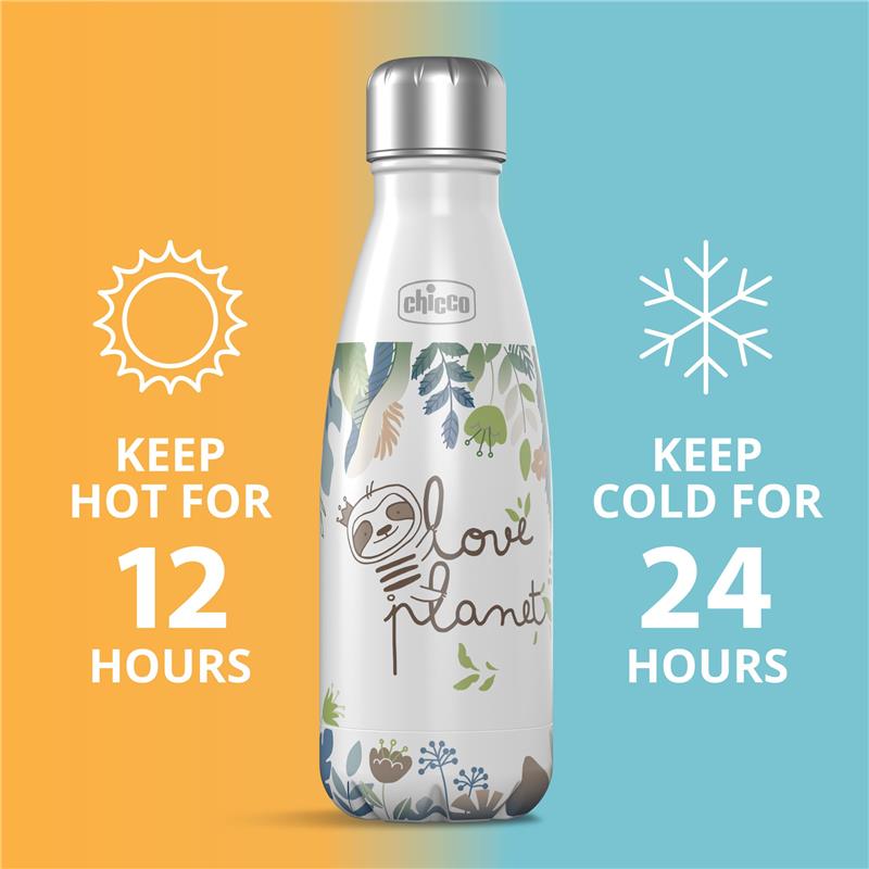 Chicco - Feeding Stainless Steel Insulated Water Bottle 12Oz Teal Image 4