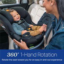 Chicco - Fit360 ClearTex Rotating Convertible Car Seat, Carbon/Grey Image 2