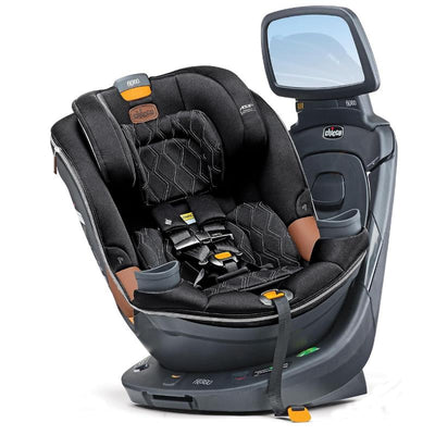Chicco Fit360 Zip ClearTex Rotating Convertible Car Seat, Jet Image 1