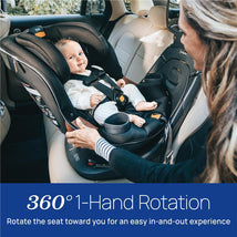 Chicco Fit360 Zip ClearTex Rotating Convertible Car Seat, Jet Image 2