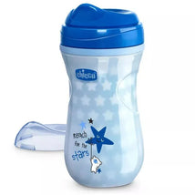 Chicco Glow In Dark Insulated Rim Spout Trainer Cup 9Oz, Blue, 12M+ Blue Image 1