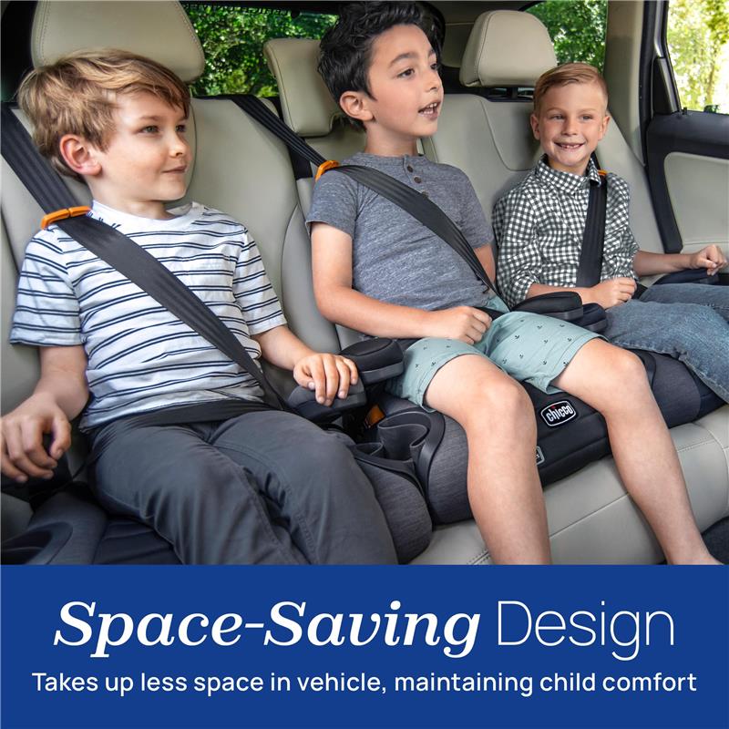 Chicco Gofit Cleartex Backless Booster Car Seat, Shadow Image 3